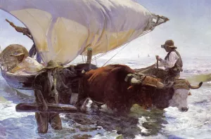 The Return of the Catch by Joaquin Sorolla y Bastida - Oil Painting Reproduction