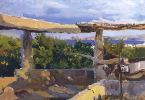 The Waterwheel, Javea by Joaquin Sorolla y Bastida - Oil Painting Reproduction