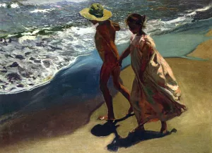 To the Water by Joaquin Sorolla y Bastida Oil Painting