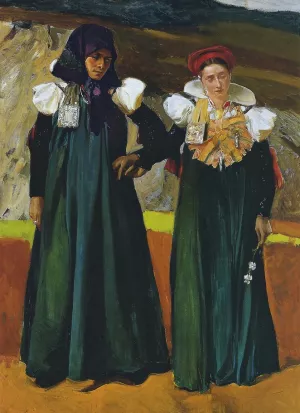 Types from the Anso Valley by Joaquin Sorolla y Bastida Oil Painting