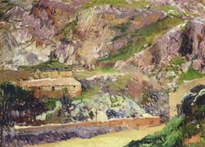Windmills on the Tagus, Toledo by Joaquin Sorolla y Bastida Oil Painting