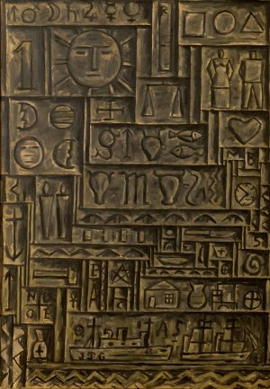 Arte universal by Joaquin Torres-Garcia Oil Painting