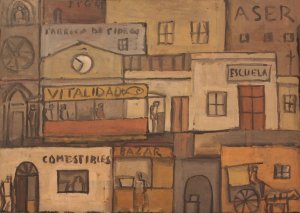Ciudad by Joaquin Torres-Garcia Oil Painting