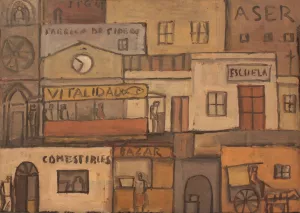 Ciudad by Joaquin Torres-Garcia Oil Painting
