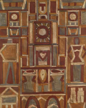 El hombre by Joaquin Torres-Garcia Oil Painting