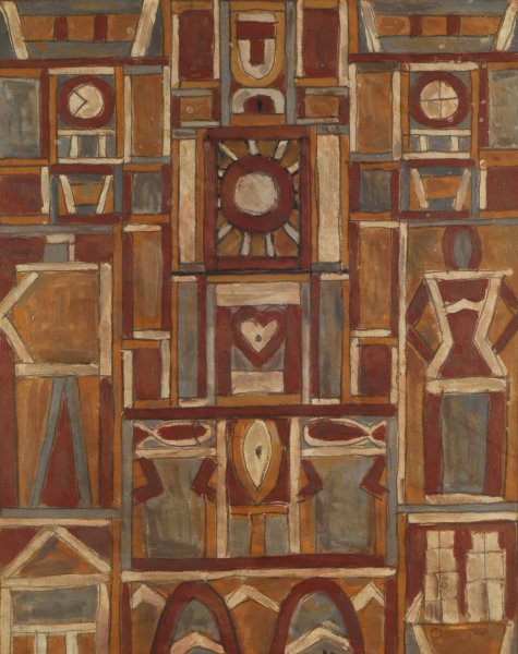 El hombre  by Joaquin Torres-Garcia - Hand-Painted Oil Painting Reproduction