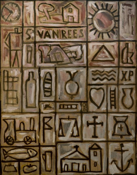 Main Product Photo of Pintura constructiva  Painting by Joaquin Torres-Garcia