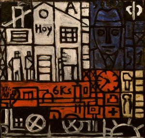 Pintura constructiva by Joaquin Torres-Garcia Oil Painting