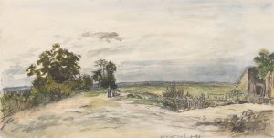 Landschap bij Nevers by Johan Antonie De Jonge Oil Painting