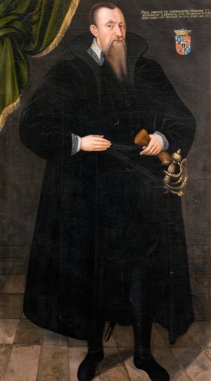 Per Brahe the Elder by Johan Baptista Van Uther Oil Painting