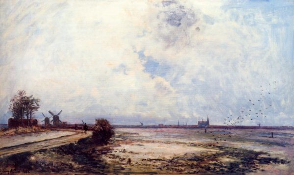 Main Product Photo of Dutch Landscape Painting by Johan-Barthold Jongkind