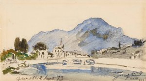 Environs de Grenoble Oil painting by Johan Barthold Jongkind