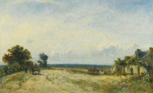 La Campagne Nivernaise by Johan Barthold Jongkind Oil Painting