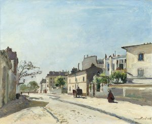 Rue Notre-Dame, Paris by Johan Barthold Jongkind Oil Painting
