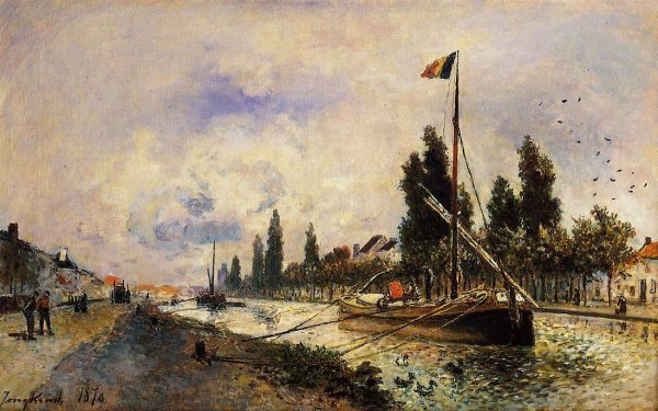 The Barge on the Canal near Paris
