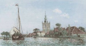 The Church of Overschie by Johan-Barthold Jongkind Oil Painting