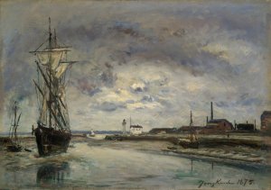 The Port of Honfleur by Johan Barthold Jongkind Oil Painting