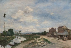 The Seine at Bas-Meudon by Johan Barthold Jongkind Oil Painting