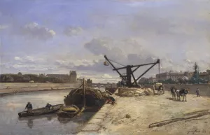 View from the Quai d'Orsay Oil painting by Johan Barthold Jongkind