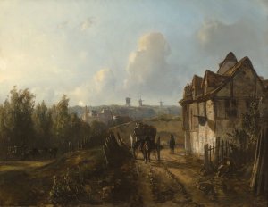 View on Monmartre by Johan Barthold Jongkind Oil Painting