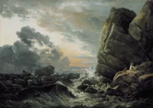 Morning After a Stormy Night by Johan Christian Clausen Dahl - Oil Painting Reproduction
