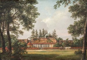 Skovlyst. A foresters house, Hillerod by Johan Christian Dahl Oil Painting