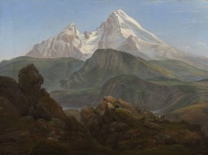 The Watzmann Oil painting by Johan Christian Dahl