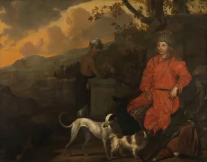 Portrait of Philippus Baldaeus and Gerrit Mossopotam by Johan De La Rocquette Oil Painting