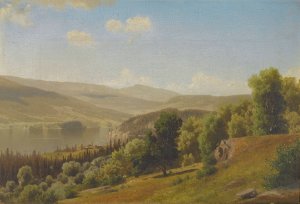 Landscape In Norway by Johan Fredrik Eckersberg Oil Painting