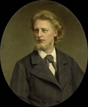 Portrait of Jacques Fabrice Herman Perk by Johan Heinrich Neuman Oil Painting
