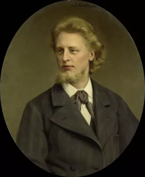 Portrait of Jacques Fabrice Herman Perk by Johan Heinrich Neuman Oil Painting