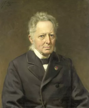 Portrait of Jan Heemskerk Azn by Johan Heinrich Neuman Oil Painting