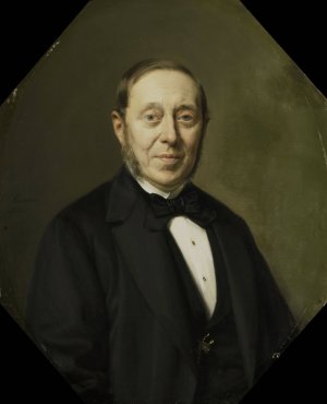 Portrait of Johannes Cornelis van Pappelendam by Johan Heinrich Neuman Oil Painting