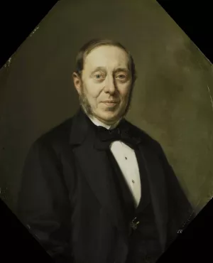 Portrait of Johannes Cornelis van Pappelendam by Johan Heinrich Neuman Oil Painting