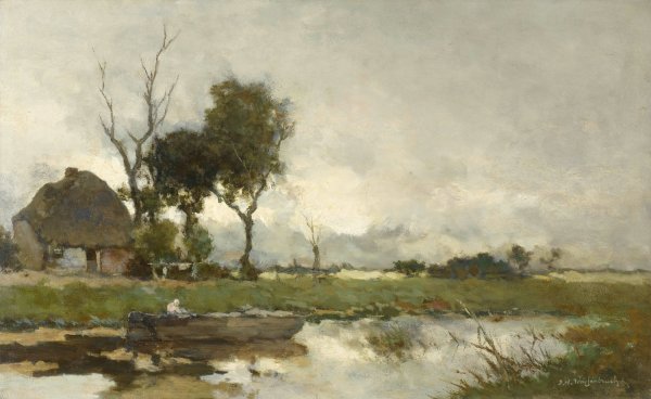 Main Product Photo of Autumn Landscape  Painting by Johan Hendrik Weissenbruch