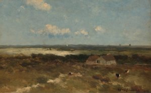 Dune landscape by Johan Hendrik Weissenbruch Oil Painting