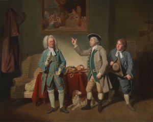 Edward Shuter, John Beard, and John Dunstall in Isaac Bickerton's 'Love in a Village' by Johan Joseph Zoffany Oil Painting