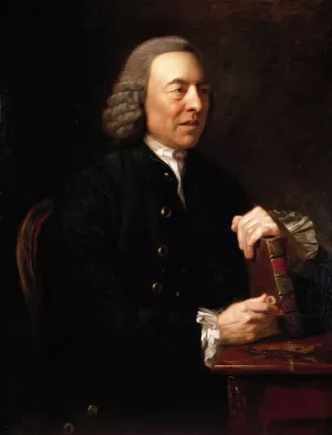 Portrait of Benjamin Stillingfleet by Johan Joseph Zoffany Oil Painting
