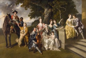 The Family Of Sir William Young by Johan Joseph Zoffany Oil Painting