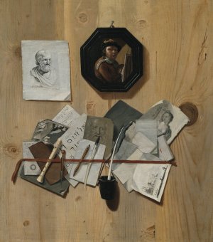 Trompe L'oeil by Johan Klopper Oil Painting