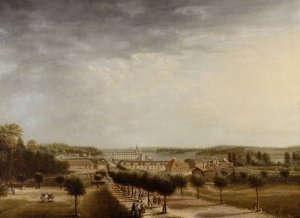 Ulriksdals slott Oil painting by Johan Sevenbom