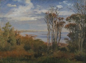 Kolas Wood, Vejrhoj by Johan Thomas Lundbye Oil Painting