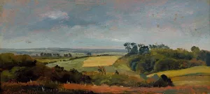Near Hobjerg. Frederiksvaerk. Study Oil painting by Johan Thomas Lundbye