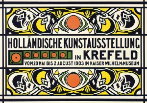 Hollandische Kunstausstellung in Krefeld by Johan Thorn Prikker Oil Painting