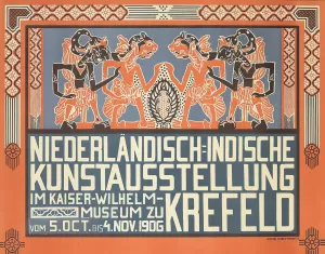 Niederlandisch-Indische Kunstausstellung by Johan Thorn Prikker Oil Painting
