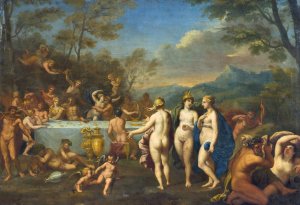 A Gathering of Gods by Johan Van Haensbergen Oil Painting
