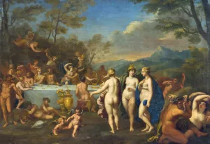 A Gathering of Gods by Johan Van Haensbergen Oil Painting