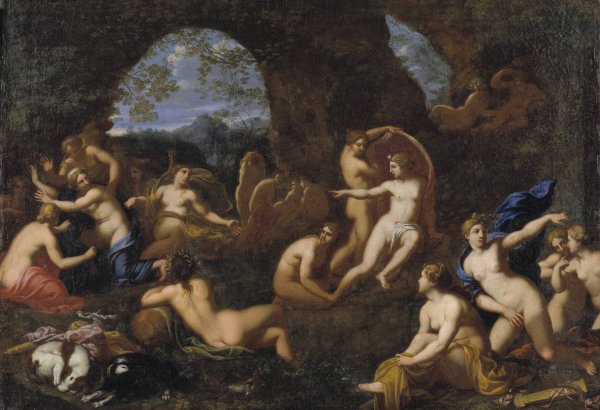Main Product Photo of Diana and Callisto  Painting by Johan Van Haensbergen