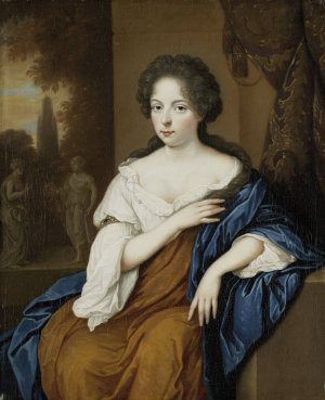 Portrait of a Woman by Johan Van Haensbergen Oil Painting