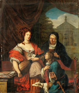 The gallant letter by Johan Van Haensbergen Oil Painting